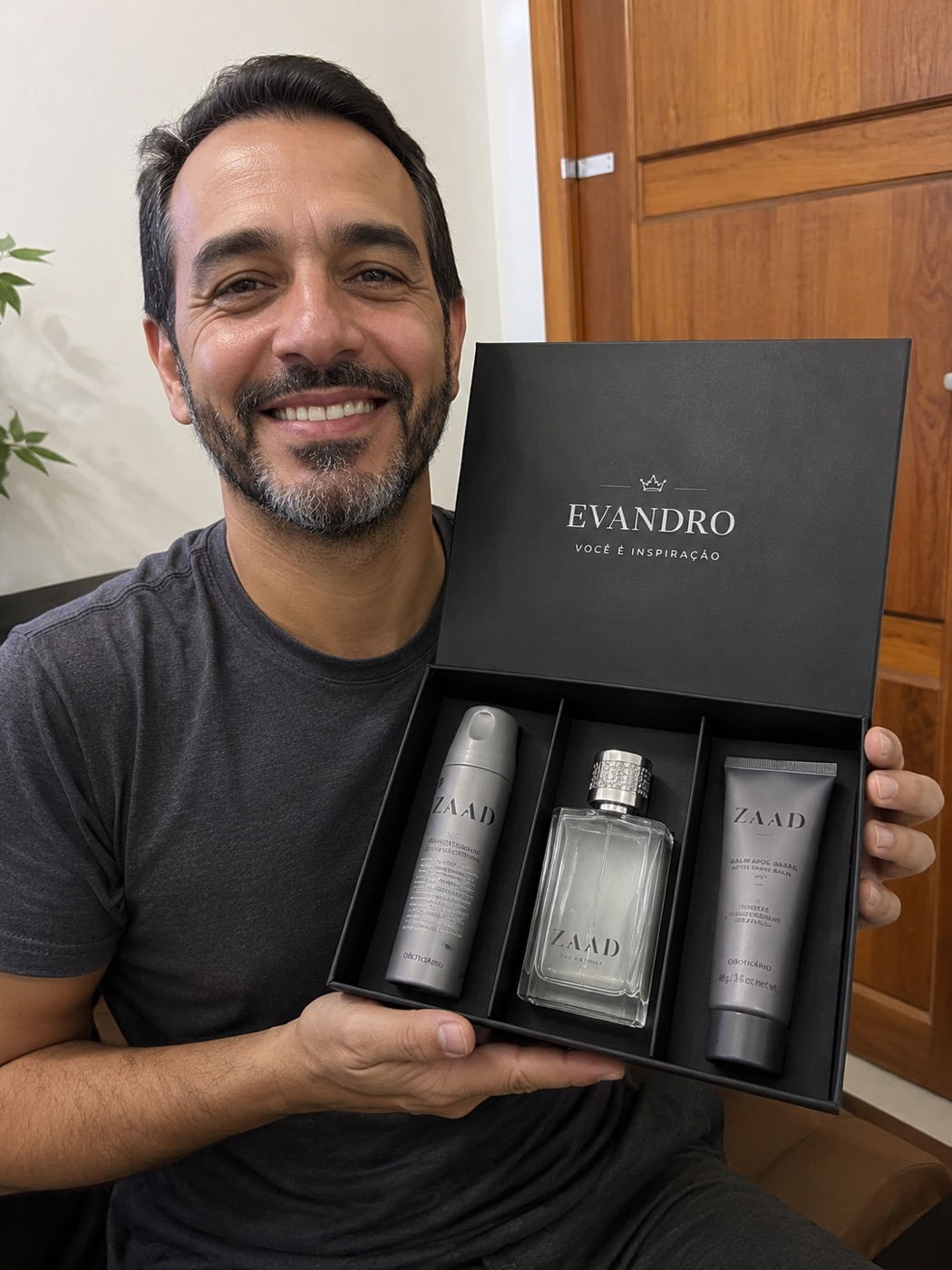 Cliente com kit ZAAD personalizado